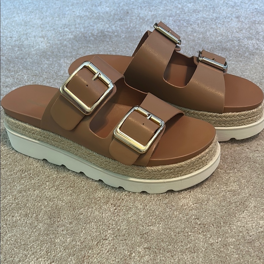 NWOT Madden Girl Brown Platform Sandals